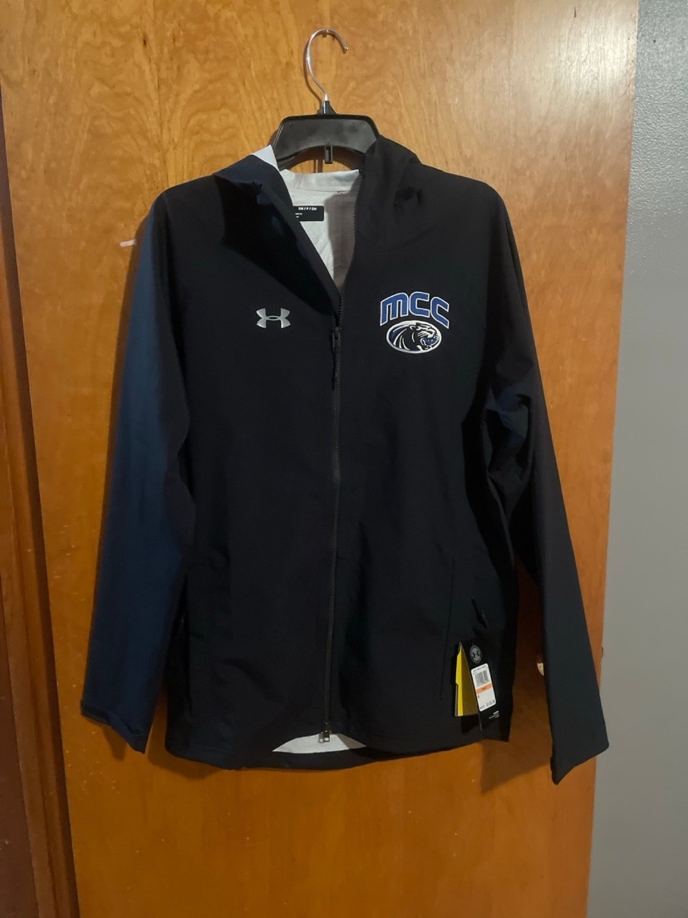 Under Armour Black Hooded MCC Logo Jacket